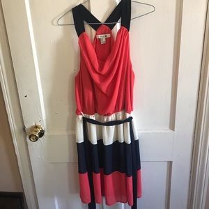 Color block sundress